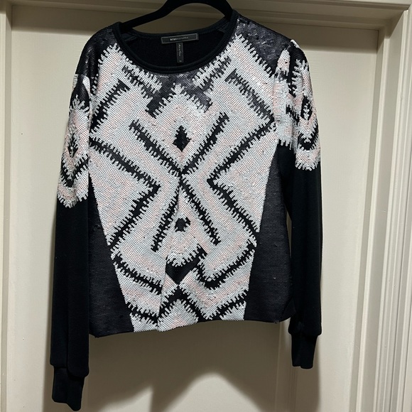 BCBGMaxAzria “Keyla” Sequin Sweatshirt - Picture 3 of 5